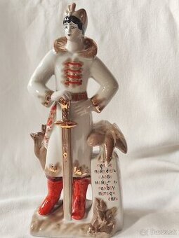 Nádherná sběratelská soška Rytíř na rozcestí - Polonne, SSSR