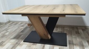 rozkladaci jedalensky stol, 90x140 az 180 cm, 76 cm vyska