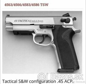 Kúpim pištoľ Smith & Wesson tactical 45 ACP