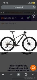 Bicykel Trek Procaliber 9.5 Mercury 2023 vel. M