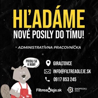 Praca pre internetovy obchod - Administrativny pracovnik