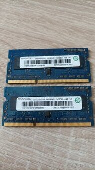 2x 4GB pamäť RAM do notebooku
