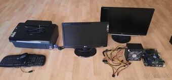 2x monitor + PC komponenty