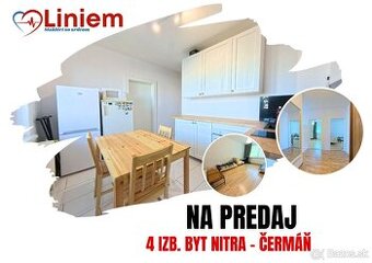 Na predaj priestranný 4-izbový byt po rekonštrukcii – Nitra