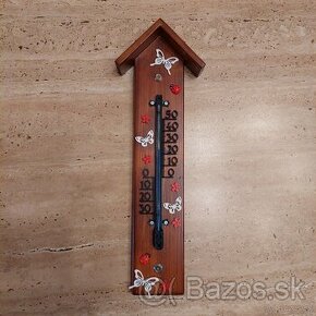 Teplomer na zahradu,balkón,terasu a pod..gaštan svetlý-motýľ