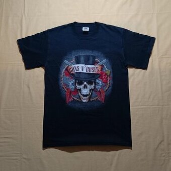 Guns N´ Roses čierne tričko s potlačou krátky rukáv M