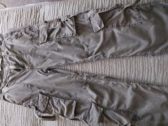 Široké kapsacove rifle bershka - 1
