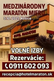 TOP Voľné izby počas Maratónu mieru