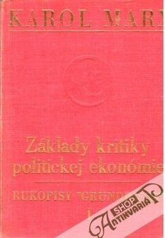 Predám knihu Základy kritiky politickej ekonómie