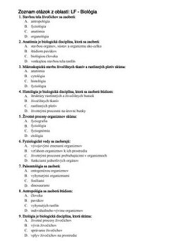 NAJNOVŠIE Podklady LF SZU