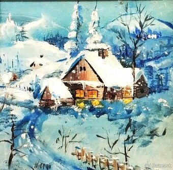 Olejomaľba 15cmx15cm