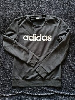 Dámska cierna Adidas mikina cez krk veľkosť xs