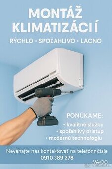 Montáž klimatizácie