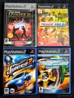 4x hra NFS, Juiced, TaF , SW PS2