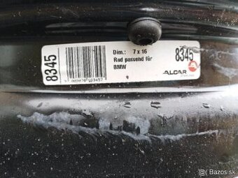 predam 1 disk,plechove koleso Alcar 8345 na BMW rozmer 5x120