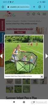 Detská ohrádka Pop n play úplne nová
