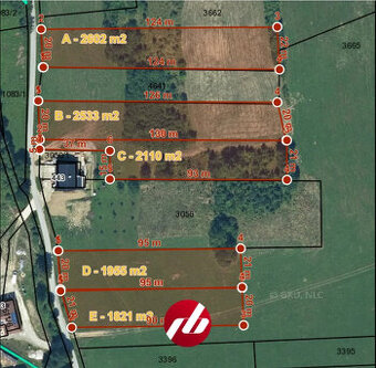 Krásne stavebné pozemky a poľnohospodárska pôdav obci Zubák