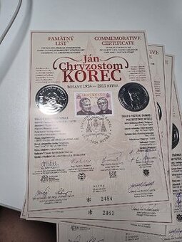 Pamätný list 2484. 2461. 2459.2460