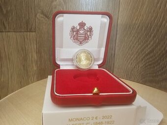 2€ PROOF Monako 100. Výročie úmrtia princa Alberta I.