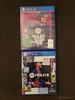 NHL 20 a FIFA 21 na PS4