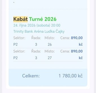 Kabát turné 2026, Zlín