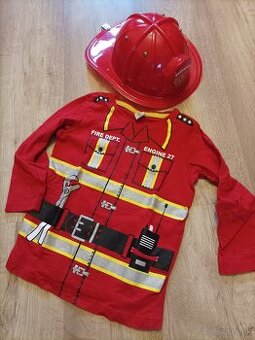 Kostým na karneval hasič veľ.110