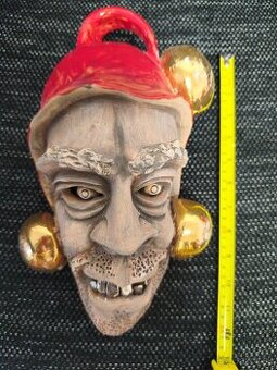 Keramické maska s pálenej hliny