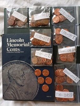 Mince USA jednocentovky Lincoln
