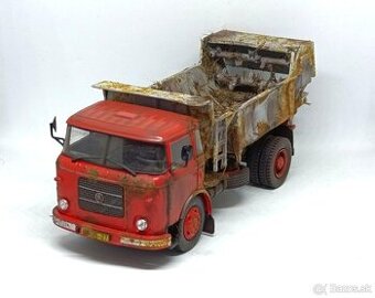 ŠKODA LIAZ 706 AGRO ROZMETADLO 1:43 REZ PATINA