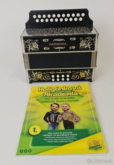 heligonka harmona čierna cf + stojak + publikacia TOP