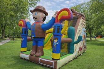 Nafukovacia šmykľavka Western Cowboy 7x4x6 m