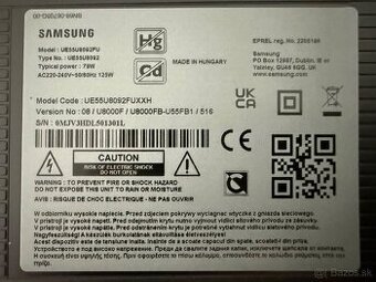 Televízor Samsung 55 palcov.