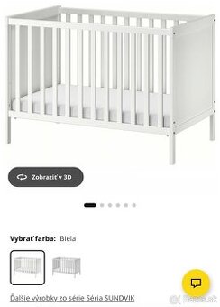 Postielka Ikea Sundvik + matrac