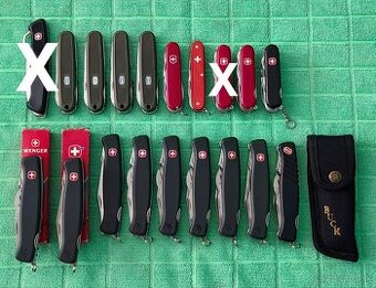 ZBIERKA ŠVAJČIARSKYCH NOŽOV WENGER A VICTORINOX