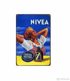 cedule plechová - Nivea (dobová reklama)