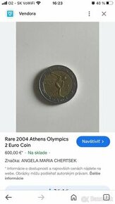 Predám 2eurovú Grécku mincu 2004