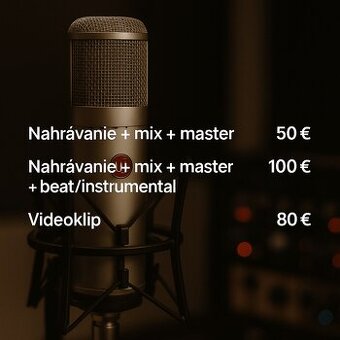 Nahrávacie štúdio za dostupné ceny