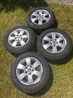 Hliníkové disky škoda Octavia R15 plus letné Pneu 195/65