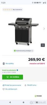 Záhradný plynový gril