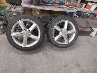 Predam elektrony audi 5x112 R17 obuté letné pneumatiky