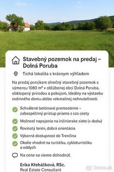 Pozemok na výstavbu domu v Dolnej Porube