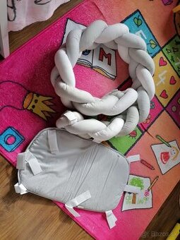 Pleteny mantinel do postelky