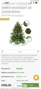 Novy vianočný stromček bestent 3D smrek