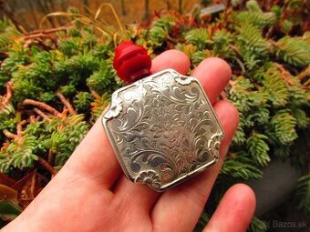 Starý strieborný flakón, Ag 800