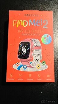 Smart hodinky FOREVER Kids Find Me 2 KW-210 ružové