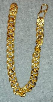 Strieborná retiazka a náramky s pravým zlatým pozlátením – 4 - 1