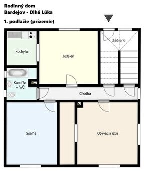 Rodinný dom s 21 - árovým pozemkom pri Bard. Kúpeľoch