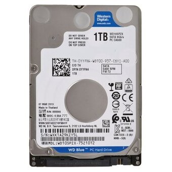 WD BLUE 1TB 5.4k 8MB SATA II 2.5'' WD10JPCX
