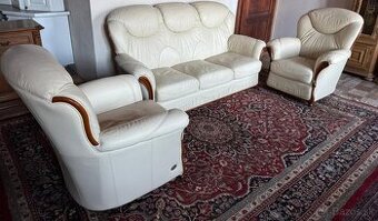 Luxusní italská kožená sedačka Nieri,3+1+1,5991