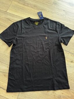 Tričko Ralph Lauren čierne basic M